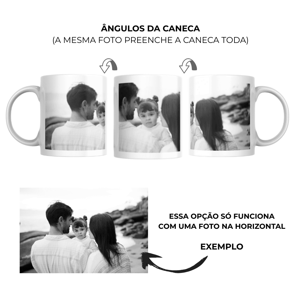 Caneca Personalizada com Foto Panorâmica