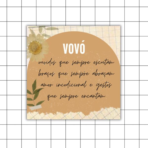 Azulejo Decorativo - Vovó