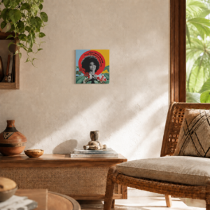 Azulejo Decorativo Elza Soares – Dupla face ou Moldura