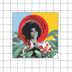 Azulejo Decorativo Elza Soares – Dupla face ou Moldura