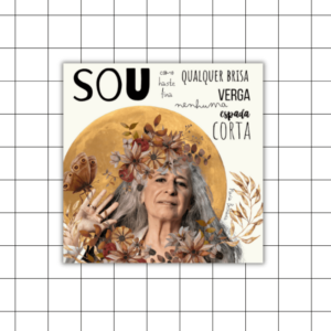 Azulejo Decorativo Maria Bethânia – Dupla face ou Moldura