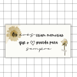 Azulejo Decorativo – Os Avós – Flor