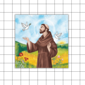 Azulejo Decorativo - São Francisco de Assis