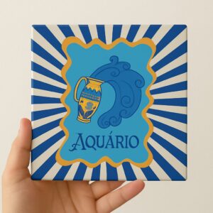 Azulejo Decorativo Signo de Aquário