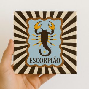 Arte do azulejo decorativo Signo de Escorpião