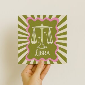 Arte do azulejo decorativo Signo de Libra