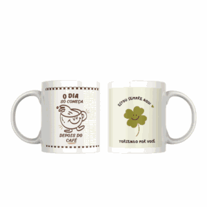 Combo Caneca – Compre uma e ganhe 50% de desconto na segunda unidade