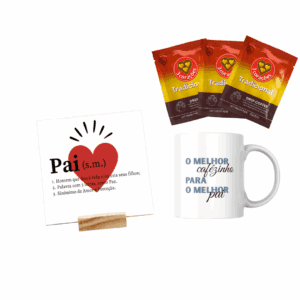 Combo Dia dos Pais – Caneca + Drip Coffe + Arte Pronta