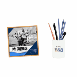 Combo Dia dos Pais – Porta Canetas + Azulejo Personalizado + Moldura