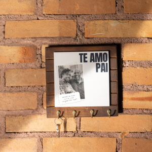 Porta-Chaves Personalizado com Azulejo – Te Amo Pai