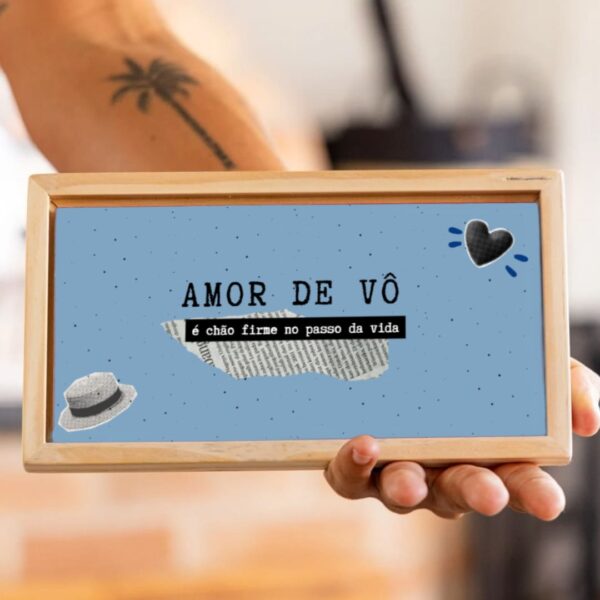 azulejo decorativo amor de vô