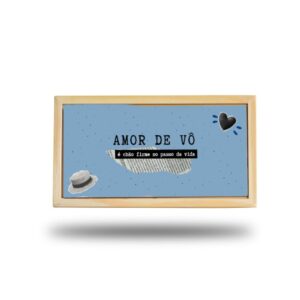 Azulejo Decorativo Retangular – Amor de Vô