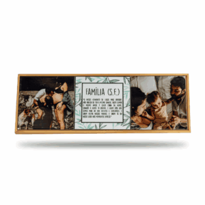 Mural Personalizado com 2 Azulejos + 1 arte + Moldura – 15×45