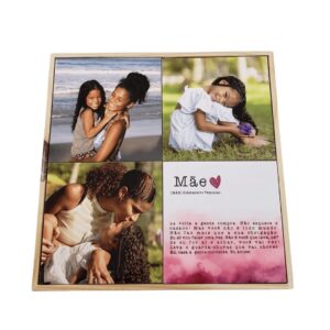 Mural Personalizado com 3 Azulejos + 1 Arte Pronta + Moldura – 30×30