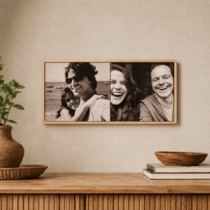 Mural Personalizado 15×30 com 2 Fotos – Moldura Moderna