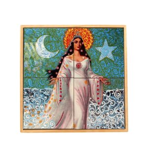 Mural de Azulejos Decorativos – Iemanjá – 30×30