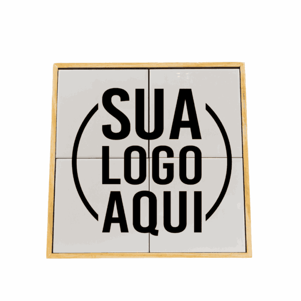 Arte do mural Personalizado com Foto 30x30 4 Azulejos e Moldura Moderna
