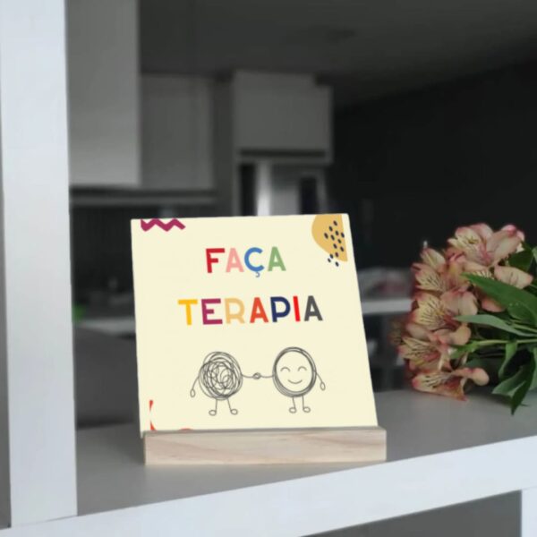 Azulejo Decorativo - Faça Terapia