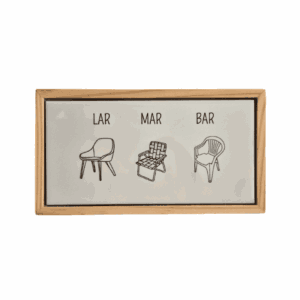 Azulejo Decorativo + Moldura – Lar, Mar e Bar