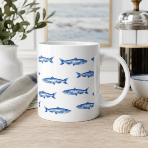 Caneca Peixinhos Azuis