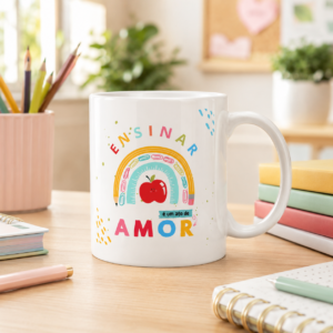 Caneca Ensinar é um Ato de Amor