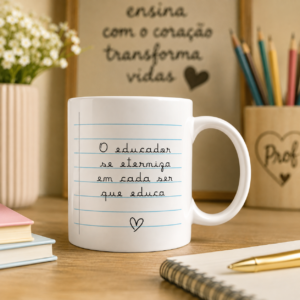 Caneca O Educador se Eterniza em Cada ser que Ensina