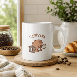 Caneca Cafévara – Capivara com Café