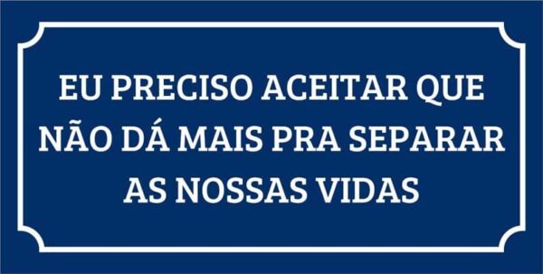 Arte do trio de Azulejos Plaquinhas Frases Inspiradoras: Eu Preciso Aceitar