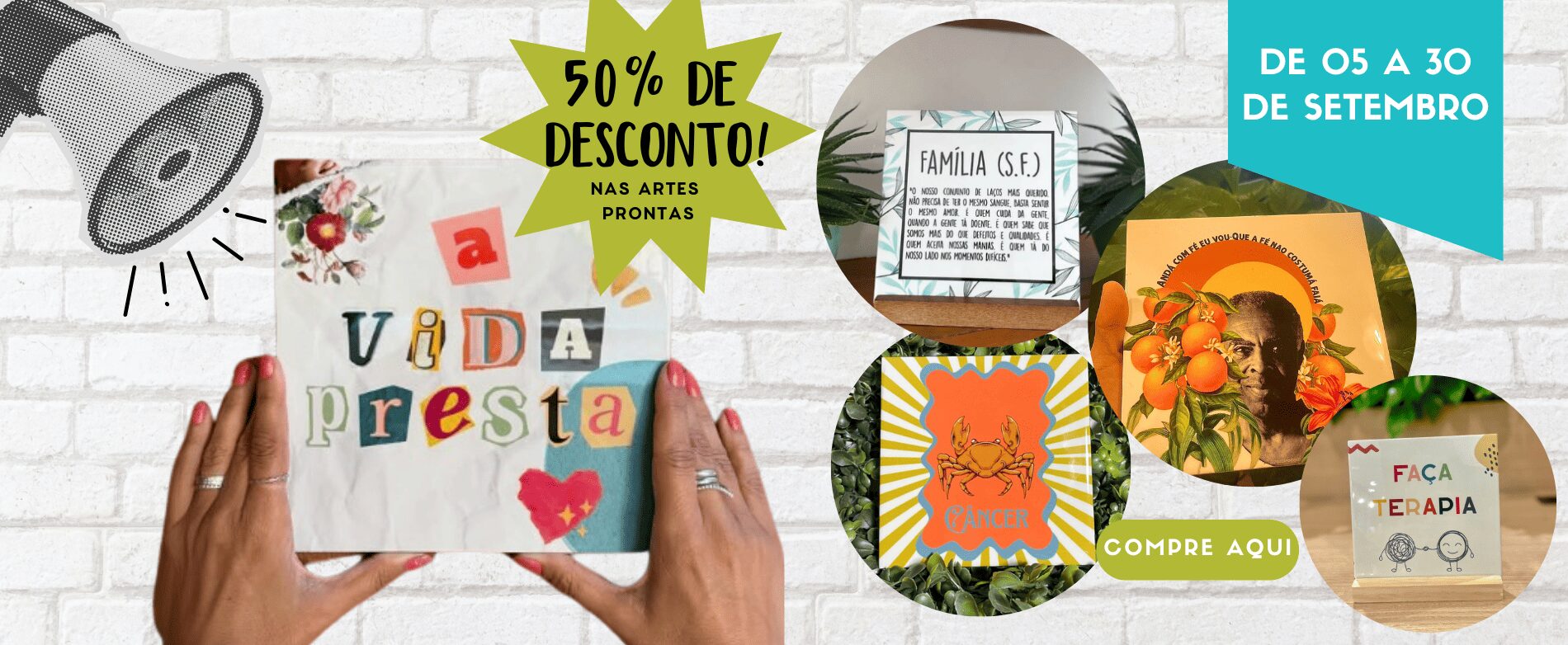 banner promo vitrine