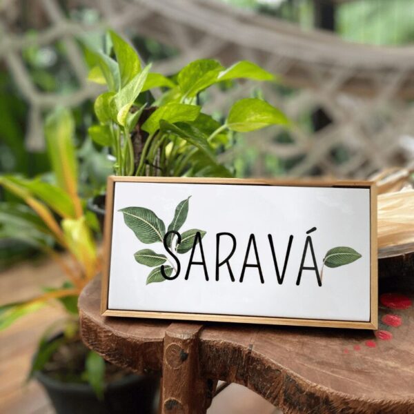 Azulejo Decorativo + Moldura - Saravá