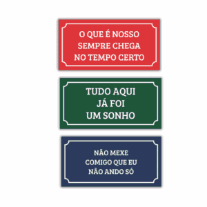 Trio de Azulejos – Plaquinhas