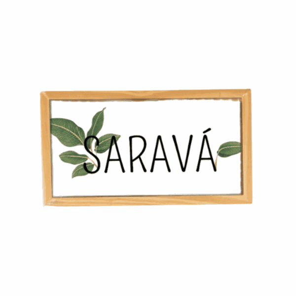 Azulejo Decorativo + Moldura - Saravá