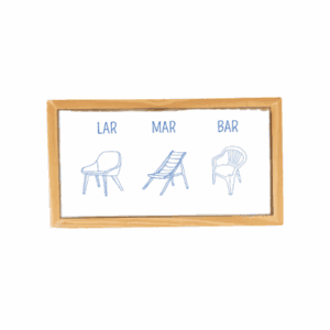 Azulejo Decorativo + Moldura – Lar, Mar e Bar