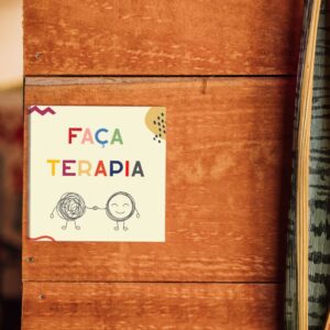 Azulejo Decorativo Faça Terapia – Fita 3M ou Moldura