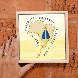 Azulejo Decorativo Padroeira do Brasil, Protetora do Meu Coração