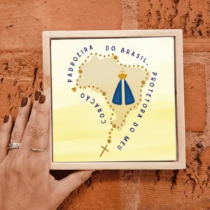Azulejo Decorativo Padroeira do Brasil, Protetora do Meu Coração