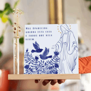 Azulejo Decorativo Mãe Aparecida, Guarda Esta Casa e Todos que Nela Vivem