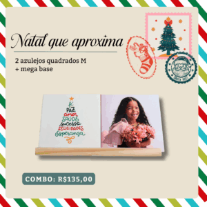 Combo Natal – 2 Azulejos M + Mega Base – Árvore de Natal