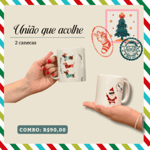 Combo Natal – 2 Canecas com Arte
