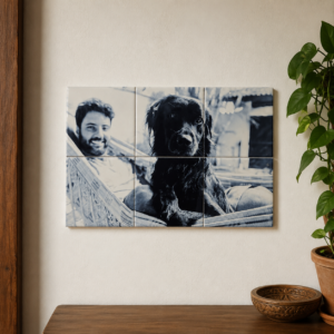 Mural Personalizado com 6 Azulejos – Sua Foto em 6 Partes