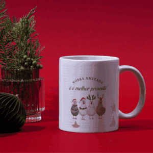 Caneca Nossa Amizade é o Melhor Presente – Tema de Natal