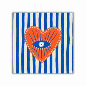 Azulejo Decorativo – Coração Listras