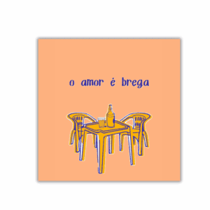 Azulejo Decorativo – O Amor é Brega