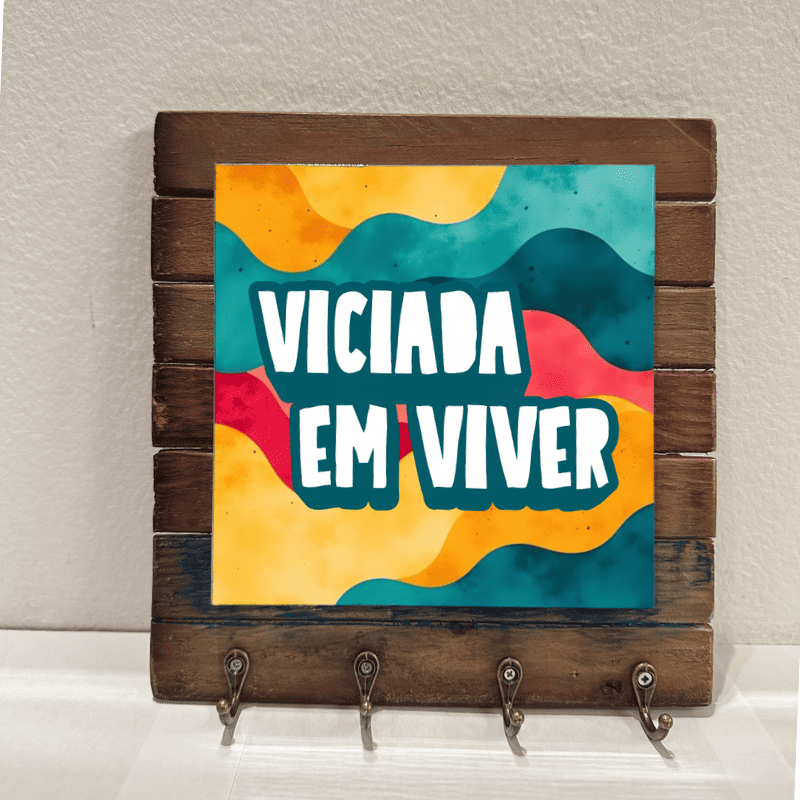 Azulejo Decorativo - Viciada em Viver - Imagem 4