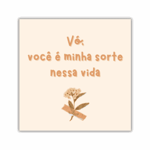 Azulejo Decorativo – Vó é Sorte