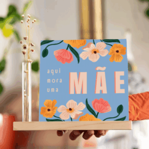 Azulejo Decorativo Aqui Mora Uma Mãe