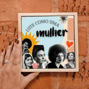 Azulejo Decorativo Lute Como Uma Mulher