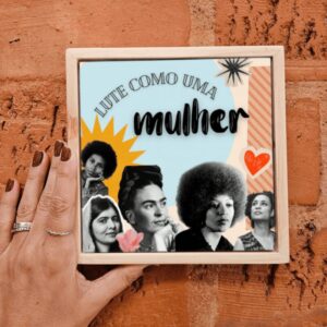 Azulejo Decorativo Lute Como Uma Mulher