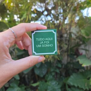 Azulejo Quadrado Mini com Imã 5×5 cm – Um Sonho