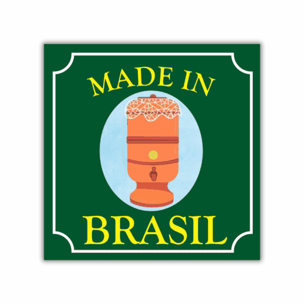 Arte do azulejo decorativo Filtro de Barro Made in Brasil